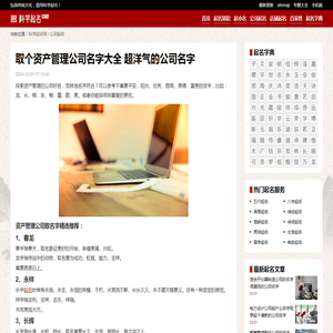 取个资产管理公司名字大全 超洋气的公司名字_科学起名网